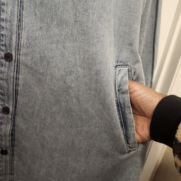 Loveimgs Denim Long Sleeve Dress for Women Size Medium NWT - Picture 5 of 9